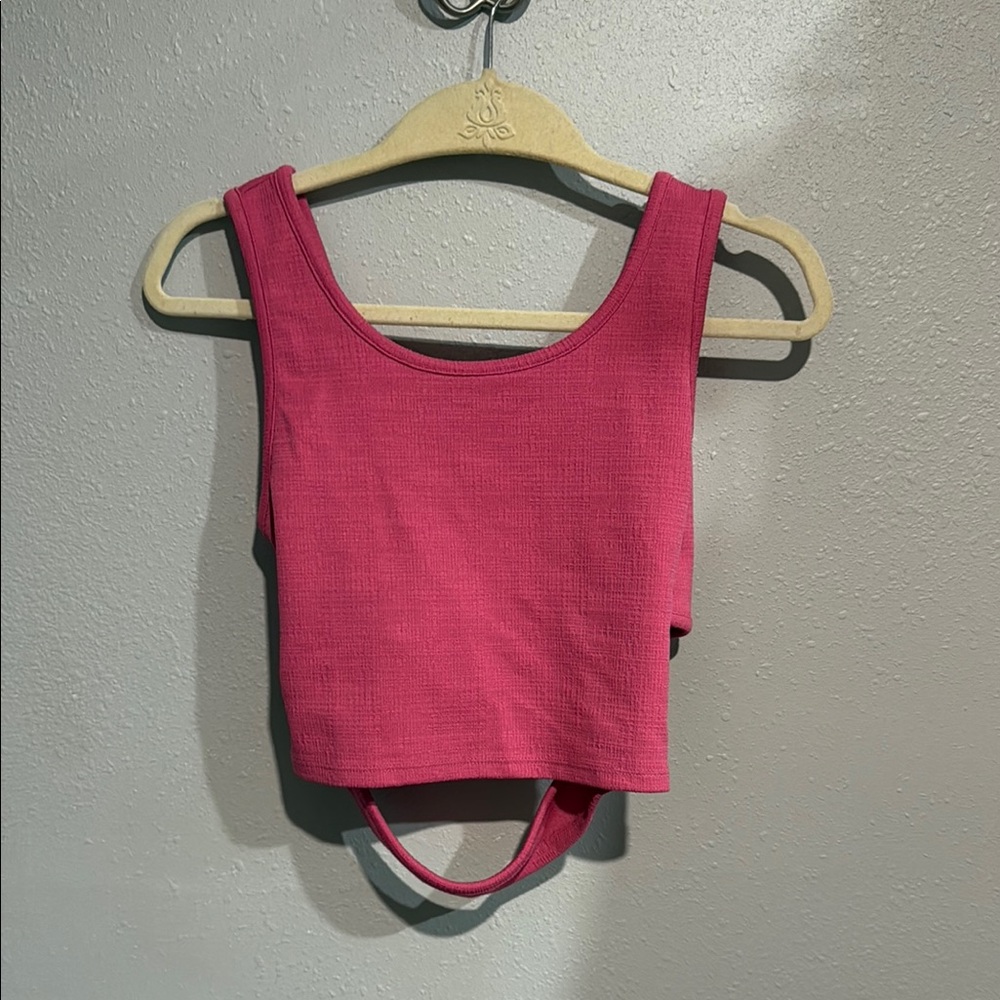 Roxy Pink Crop Tank Top